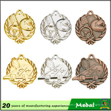 Design Your Own Custom Metal Crafts Production Zinc Alloy Blank Gold Award Metal Sport Medal